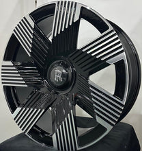 Load image into Gallery viewer, 21" INCH ROLLS ROYCE GHOST / SPECTRE / PHANTOM / WRAITH FORGED BLACK SPECTRE STYLE WHEELS