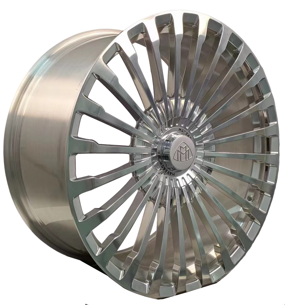 23" Inch Monoblock Forged Staggered Maybach Rims Fit Mercedes GLS GLE Wheels