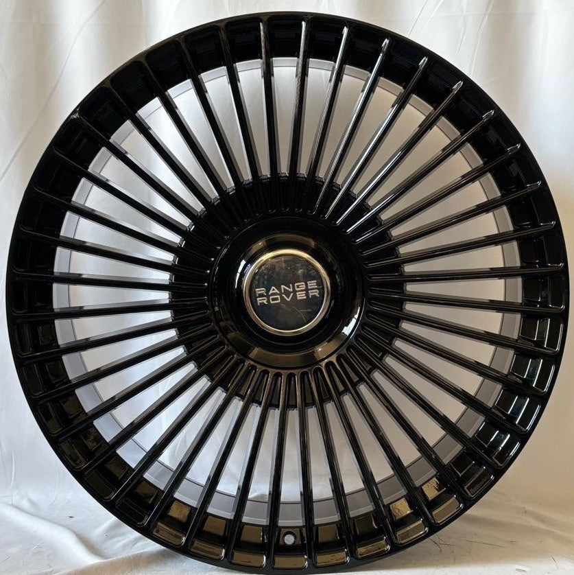 24 Inch Gloss Black Flowformed Rims Range Rover Autobiography Style HSE  Sport  LR3 LR4 Gloss Black Range Rover Wheels