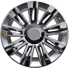 Load image into Gallery viewer, 24" Platinum Silver with Chrome Inserts ;Rims for All Cadillac Escalade ESV EXT Models