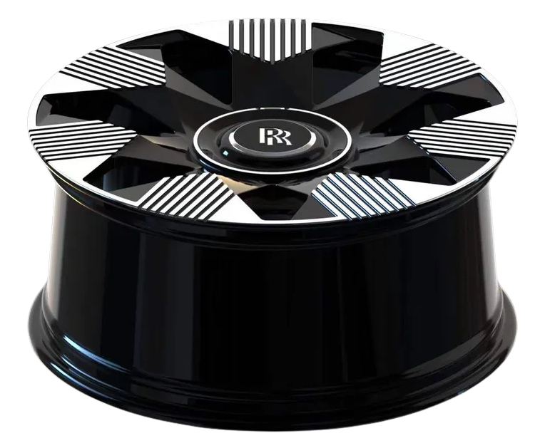 21" INCH ROLLS ROYCE GHOST / SPECTRE / PHANTOM / WRAITH FORGED BLACK SPECTRE STYLE WHEELS