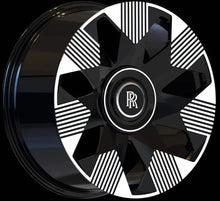 Load image into Gallery viewer, 21" INCH ROLLS ROYCE GHOST / SPECTRE / PHANTOM / WRAITH FORGED BLACK SPECTRE STYLE WHEELS