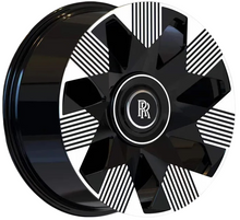Load image into Gallery viewer, 21" INCH ROLLS ROYCE GHOST / SPECTRE / PHANTOM / WRAITH FORGED BLACK SPECTRE STYLE WHEELS