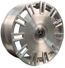 Load image into Gallery viewer, 22” Rolls Royce Monoblock Forged Staggered Brushed Silver Wheels for Rolls Royce Ghost / Phantom / Cullinan Fitment