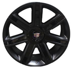 22" Inch Rims Cadillac Rims Fits Escalade ESV EXT Wheels. Satin Black with Gloss Black Inserts for All Cadillac Escalade ESV EXT Models Cadillac Escalade
