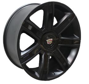 22" Inch Rims Cadillac Rims Fits Escalade ESV EXT Wheels. Satin Black with Gloss Black Inserts for All Cadillac Escalade ESV EXT Models Cadillac Escalade