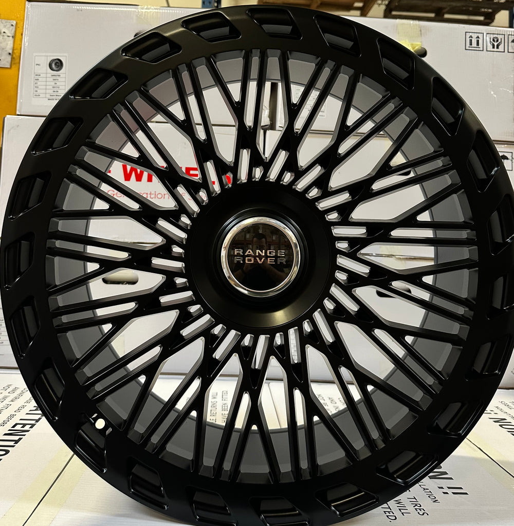 24" Satin Black Rims for All Range Rover Full Size HSE  Sport LR4 LR3 Models