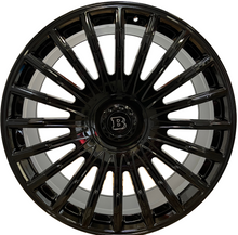 Load image into Gallery viewer, 24" Inch Gloss Black Flowformed Rims Fit Mercedes G Wagon G550 G65 G63 G55 G500 G450 G400 Brabus "PLATINUM" Style Wheels