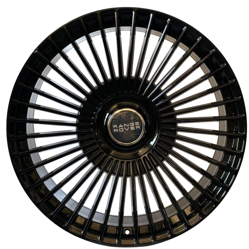 24 Inch Gloss Black Flowformed Rims Range Rover Autobiography Style HSE  Sport  LR3 LR4 Gloss Black Range Rover Wheels