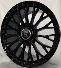 Load image into Gallery viewer, 22” Rolls Royce Monoblock Forged Staggered Gloss Black Wheels for Rolls Royce Ghost / Phantom / Cullinan Fitment
