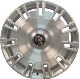22” Rolls Royce Monoblock Forged Staggered Brushed Silver Wheels for Rolls Royce Ghost / Phantom / Cullinan Fitment