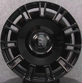 22” Rolls Royce Monoblock Forged Staggered Gloss Black Wheels for Rolls Royce Ghost / Phantom / Cullinan Fitment