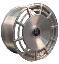 Load image into Gallery viewer, 24” Rolls Royce Monoblock Forged Silver Brushed Wheels for Rolls Royce Ghost / Phantom / Cullinan Fitment
