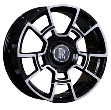 Load image into Gallery viewer, 21" Rolls Royce Monoblock Forged Staggered Gloss Black Machined Wheels for Rolls Royce Ghost / Phantom / Cullinan Fitment