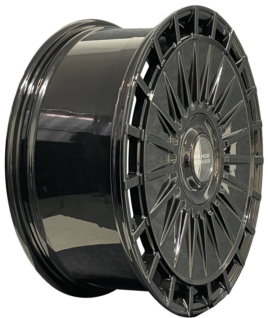 24 Inch Gloss Black Monoblock Forged Rims Range Rover Autobiography Style HSE  Sport  LR3 LR4 Wheels