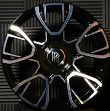 Load image into Gallery viewer, 21” Rolls Royce Monoblock Forged Staggered Gloss Black Wheels for Rolls Royce Ghost / Phantom / Cullinan Fitment