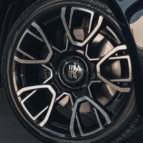 21” Rolls Royce Monoblock Forged Staggered Gloss Black Wheels for Rolls Royce Ghost / Phantom / Cullinan Fitment