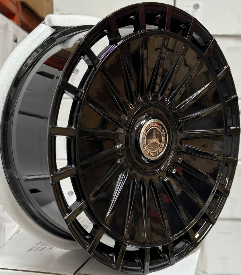 22" Gloss Black Forged Wheels for Mercedes S-Class