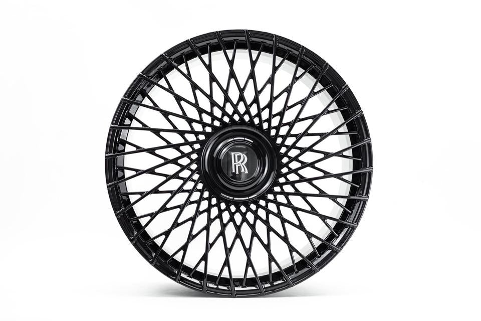 22” Rolls Royce Monoblock Forged Gloss Black Wheels for Rolls Royce Ghost / Phantom / Cullinan Fitment (Copy)