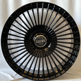 24 Inch Gloss Black Flowformed Rims Range Rover Autobiography Style HSE  Sport  LR3 LR4 Gloss Black Range Rover Wheels