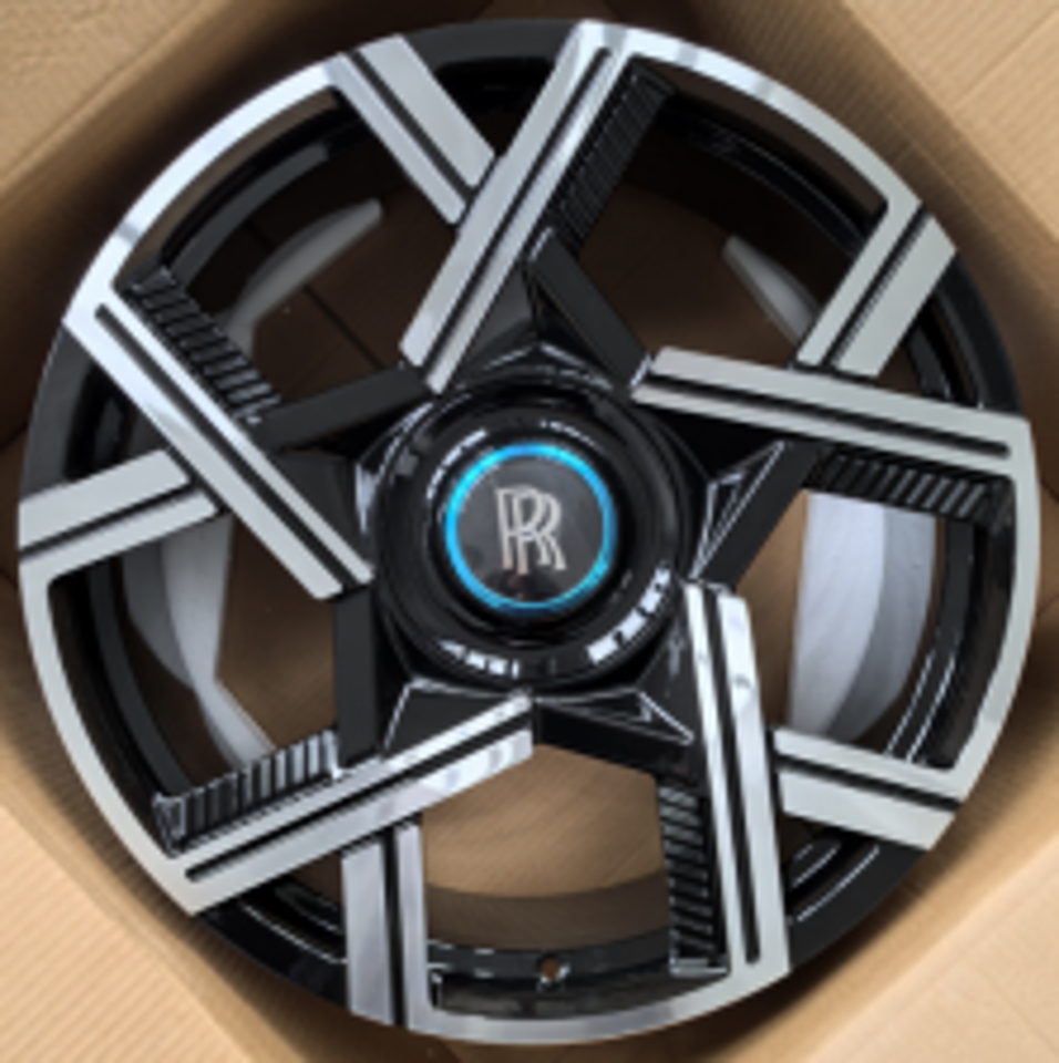 22” Rolls Royce Monoblock Forged Staggered Gloss Black Wheels for Rolls Royce Ghost / Phantom / Cullinan Fitment (Copy)