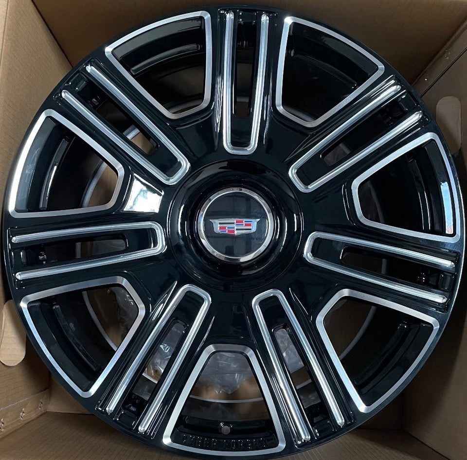 22 Inch Rims Cadillac Rims Fits Escalade ESV EXT Sierra, Tahoe, Yukon Wheels