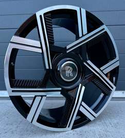22” Rolls Royce Monoblock Forged Staggered Gloss Black Wheels for Rolls Royce Ghost / Phantom / Cullinan Fitment (Copy)