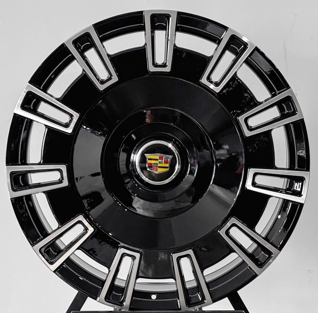 26" Black Machined Forged Wheels for Cadillac Escalade ESV / EXT
