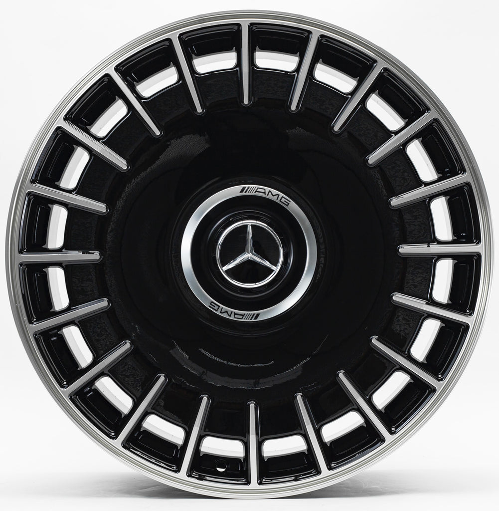 20" Black Machined Finish Forged Wheels for Mercedes S-Class