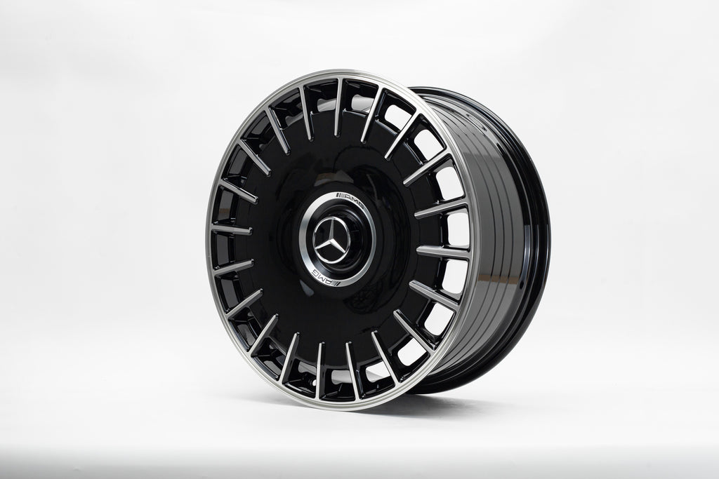 20" Black Machined Finish Forged Wheels for Mercedes S-Class