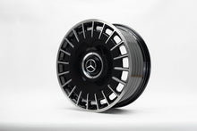 Load image into Gallery viewer, 20" Black Machined Finish Forged Wheels for Mercedes S-Class