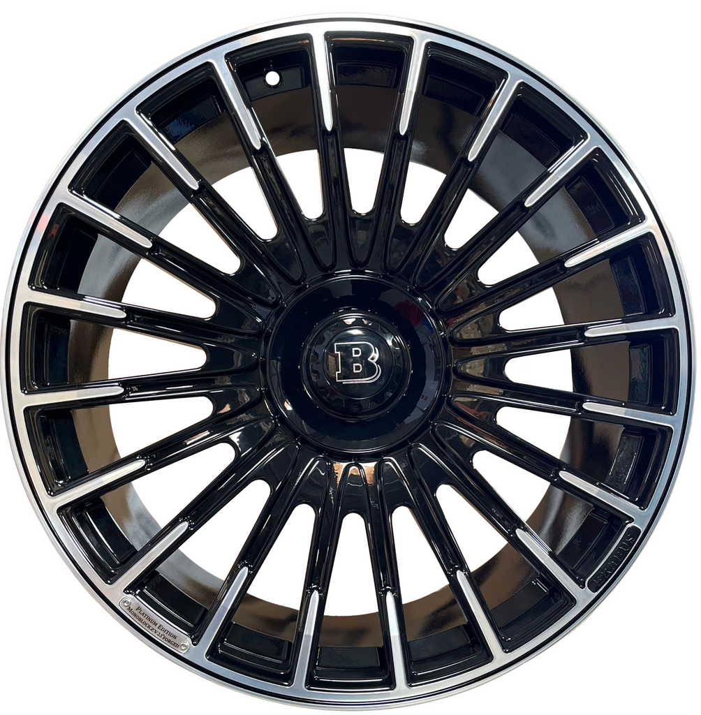 22" Staggered Monoblock Forged BRABUS STYLE Rims Fit Mercedes S600 S580 S560 S500 S550 S63 S400 S450 S350 S Class Wheels