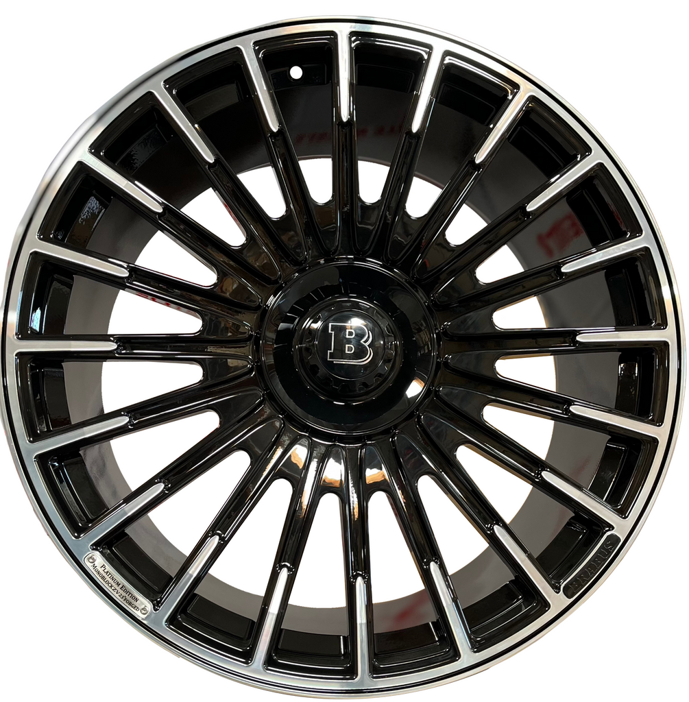 22" Staggered Monoblock Forged BRABUS STYLE Rims Fit Mercedes S600 S580 S560 S500 S550 S63 S400 S450 S350 S Class Wheels