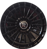 24” Rolls Royce Monoblock Forged Gloss Black Wheels for Rolls Royce Ghost / Phantom / Wraith Fitment