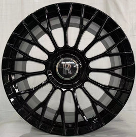 22” Rolls Royce Monoblock Forged Staggered Gloss Black Wheels for Rolls Royce Ghost / Phantom / Wraith Fitment