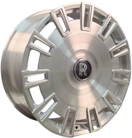 22” Rolls Royce Monoblock Forged Staggered Brushed Silver Wheels for Rolls Royce Ghost / Phantom / Cullinan Fitment