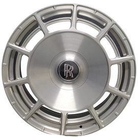 22”  Rolls Royce Monoblock Forged Staggered Silver Brushed  Custom Wheels for Rolls Royce Ghost / Phantom / Cullinan Fitment
