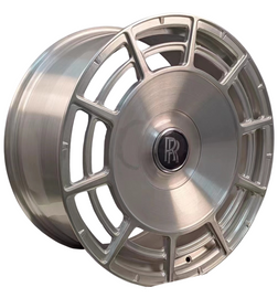 24” Rolls Royce Monoblock Forged Silver Brushed Wheels for Rolls Royce Ghost / Phantom / Cullinan Fitment