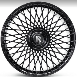 22” Rolls Royce Monoblock Forged Gloss Black Wheels for Rolls Royce Ghost / Phantom / Cullinan Fitment (Copy)