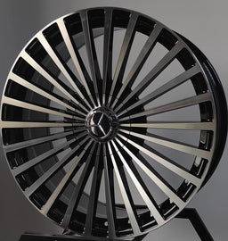 24 Inch Monoblock G Wagon Wheels fit Mercedes G Wagon G550 G65 G63 G55 G500 G400 Style Wheels