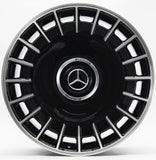 22 Inch Rims Fit Mercedes Staggered S580 S560 S600 S500 S550 S63 S400 S450 S350 CL S Class Gloss Black  Wheels (Copy)