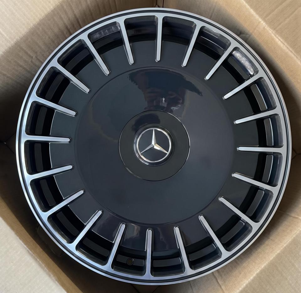 24" Mercedes GLS GL GLE GLS680 GLS600 GLS580 Black Machined Face Wheels & Rims