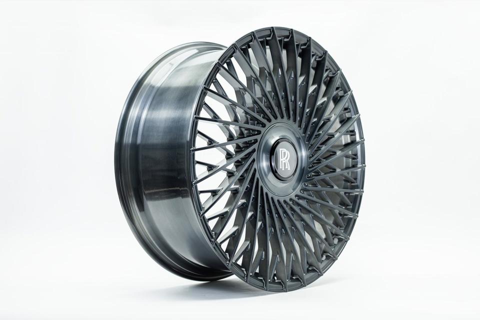22” Rolls Royce Monoblock Forged Gunmetal Brushed Wheels for Rolls Royce Ghost / Phantom / Cullinan Fitment