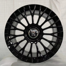 Load image into Gallery viewer, 22” Rolls Royce Monoblock Forged Staggered Gloss Black Wheels for Rolls Royce Ghost / Phantom / Cullinan Fitment