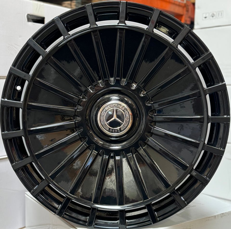 22" Gloss Black Forged Wheels for Mercedes S-Class