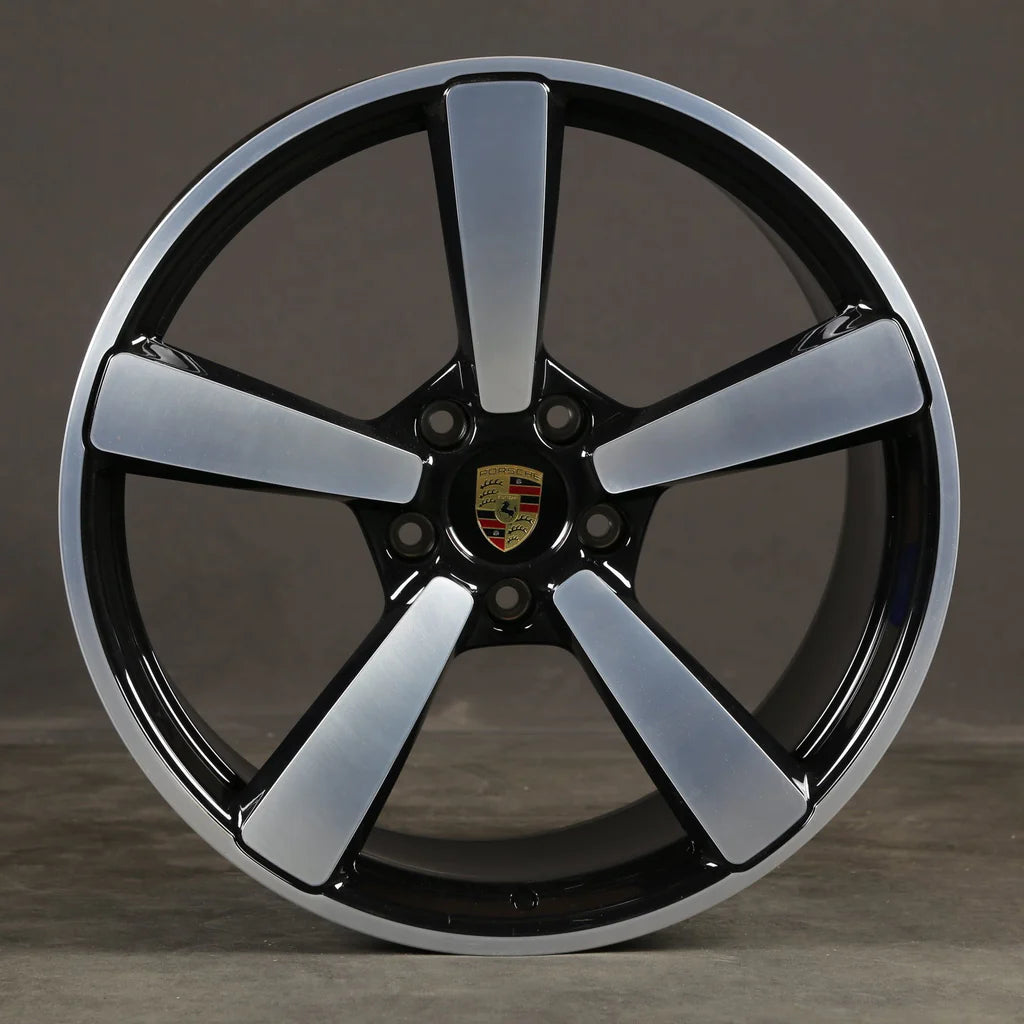 20" / 21" Staggered Black Machined Forged Wheels for Porsche 911