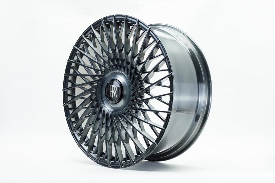 22” Rolls Royce Monoblock Forged Gunmetal Brushed Wheels for Rolls Royce Ghost / Phantom / Cullinan Fitment